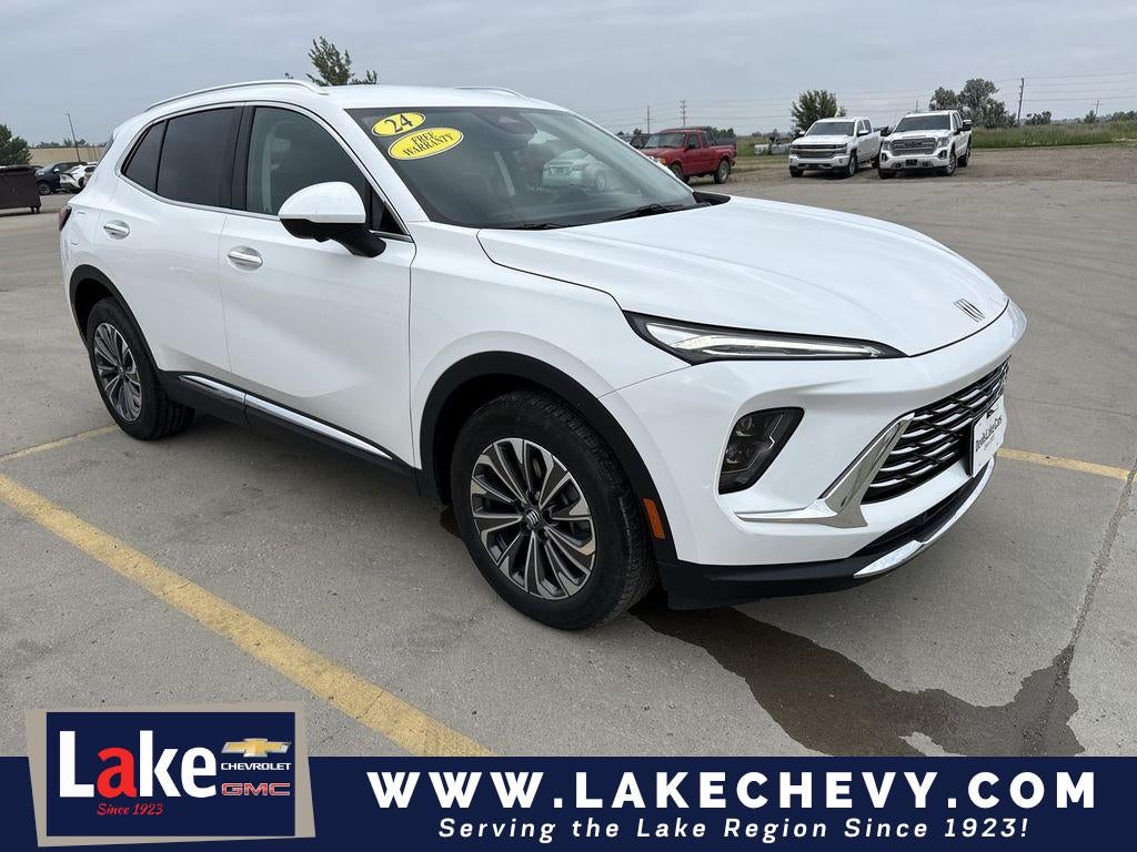 2024 Buick Envision Preferred in Summit White — front three-quarter view